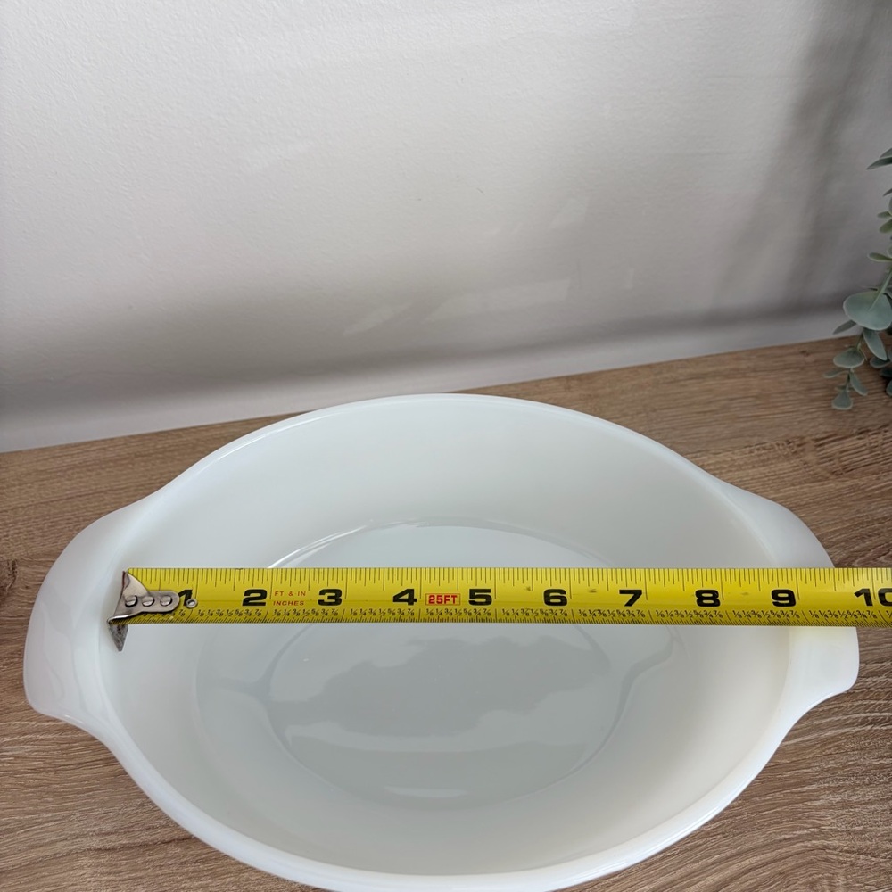 Vintage Anchor Hocking Fire King Milk Glass 1.5qt Casserole With Lid Cornflower - Picture 13 of 14